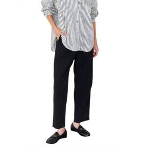 NEW IT IS WELL L.A. poplin crop pants in black